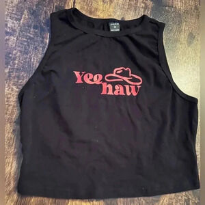 Shein X | juniors cropped tank top. Size: M